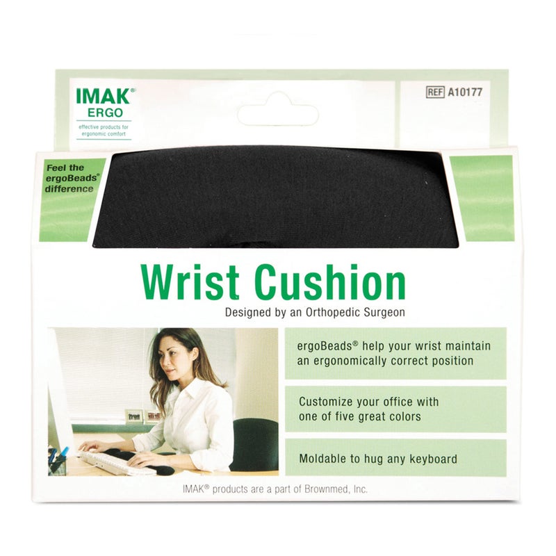 Imak Brownmed - IMAK Ergo Wrist Cushion for Keyboard - Wrist Rest for Computer Keyboard - Comfortable Keyboard Wrist Pad - Ergonomic Wrist Support for Working  Gaming & More at Desk - Image 1